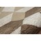 Homeroots 6 ft. Round Brown, Tan & Cream Bohemian Geometric Area Rug 396187 - alternate 3